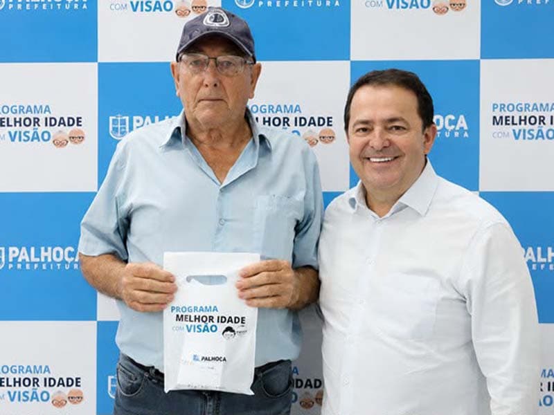 ‘Saúde visual de Palhoça é referência’, ressalta vice-prefeito Rosiney Horácio